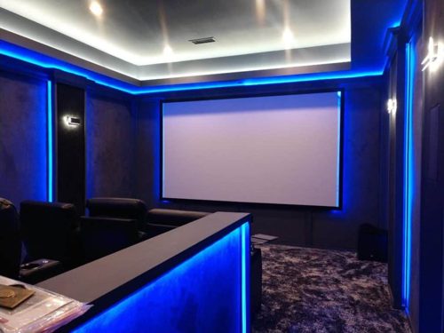 Custom home theater installation photo 7 of 14
