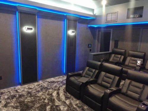 Custom home theater installation photo 2 of 14