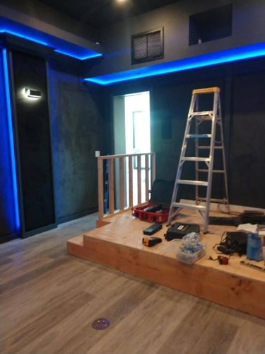 Custom home theater installation photo 10 of 14