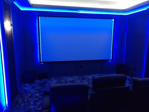 Custom home theater installation photo 8 of 14