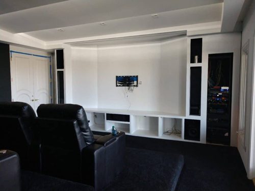 Custom home theater installation photo 3 of 10
