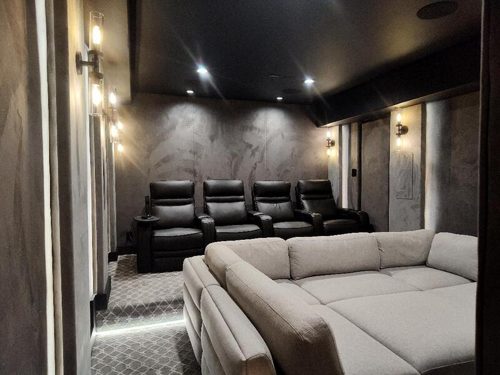Custom home theater installation photo 9 of 9