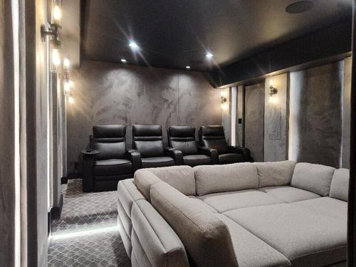 Custom home theater installation photo 3 of 9