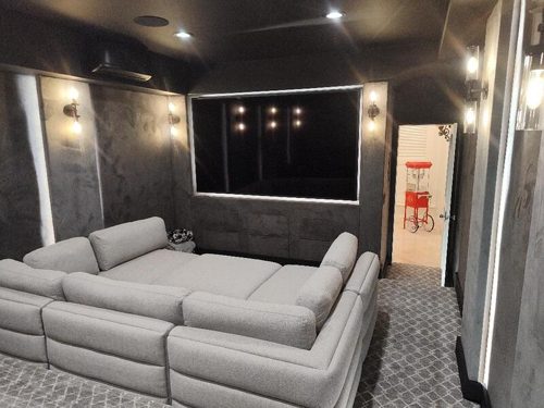 Custom home theater installation photo 4 of 9