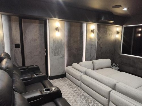 Custom home theater installation photo 5 of 9