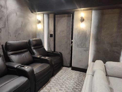 Custom home theater installation photo 7 of 9
