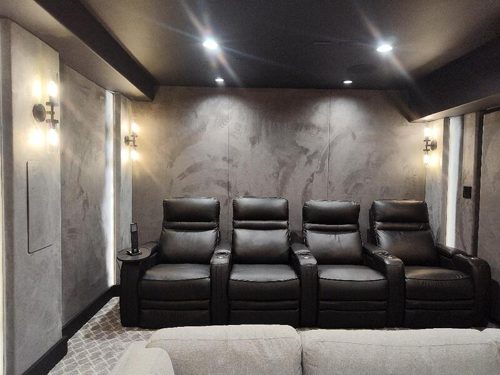 Custom home theater installation photo 8 of 9